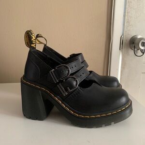 Dr. Martens Black eevie heels